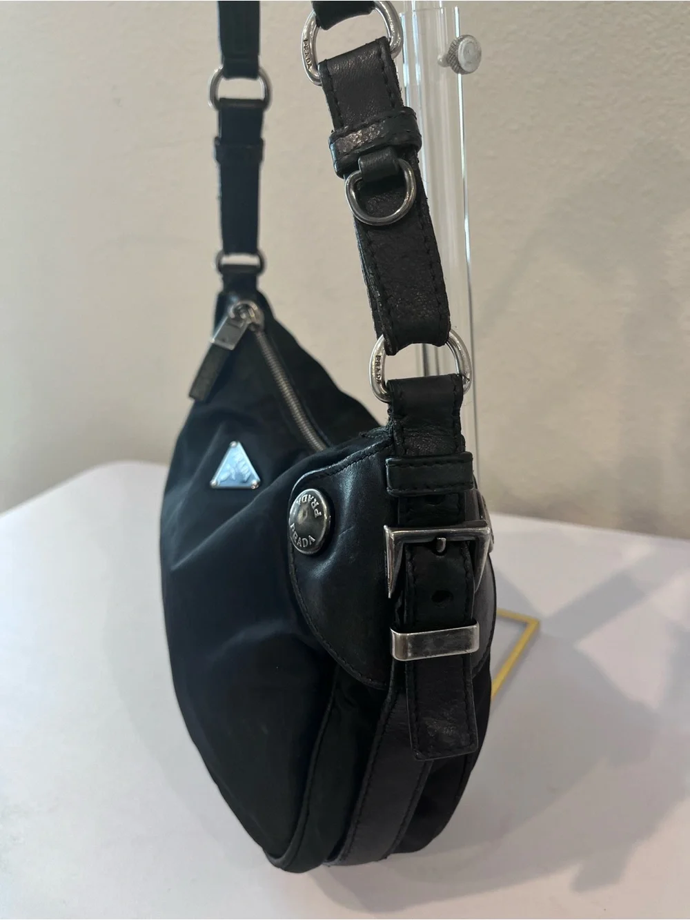 PRADA VINTAGE TESSUTO NYLON HOBO.